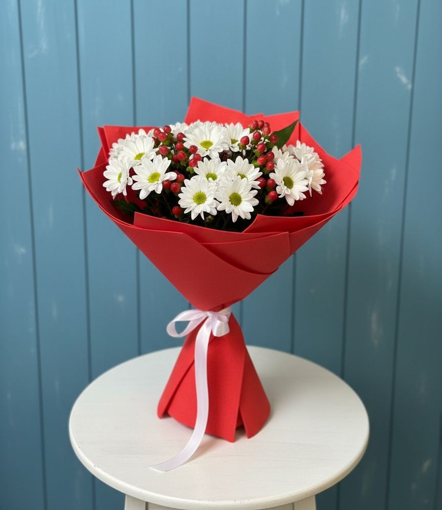 Букет цветов из: Хризантемы в Колпне