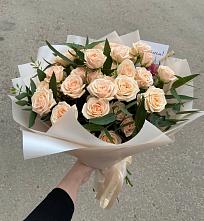 Букет Кремовые розы Латте в Колпне