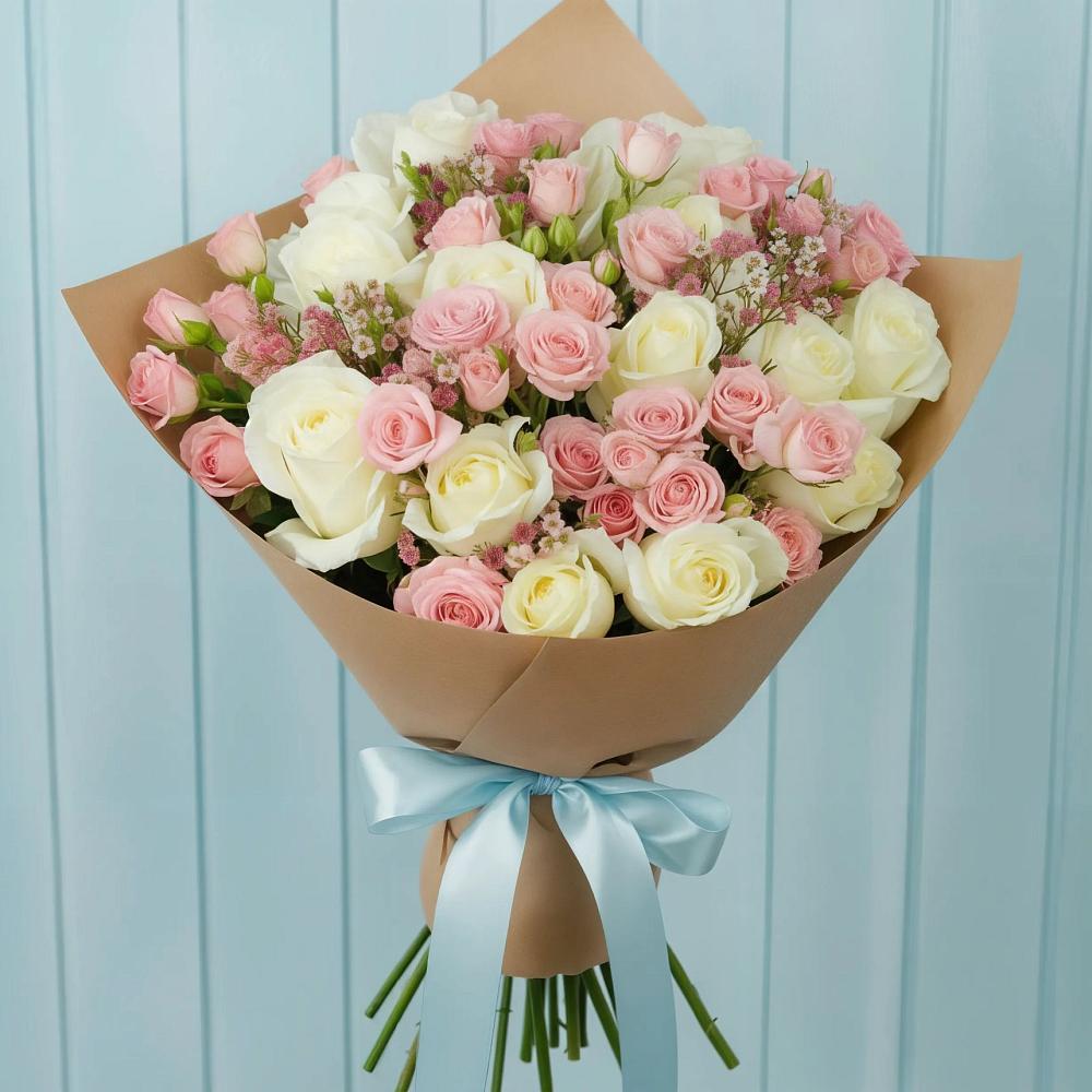 Букет цветов из: Розы в Колпне