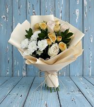 Букет цветов из:  Розы и Хризантемы #REPLACE_PRED# Колпне