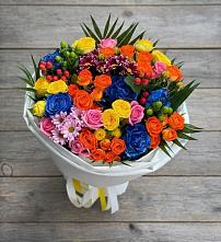 Букет цветов из:  Розы и Хризантемы в Колпне