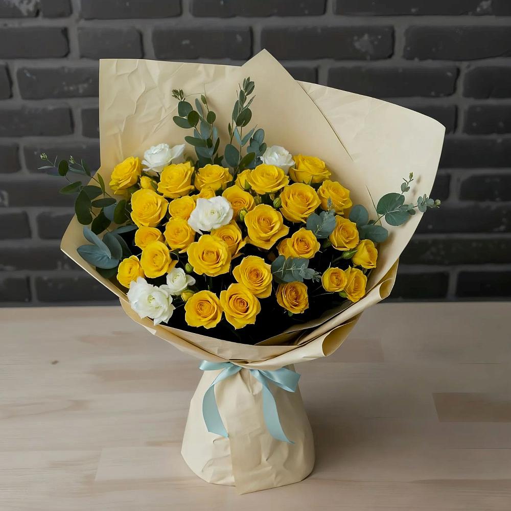 Букет цветов из: Розы в Колпне