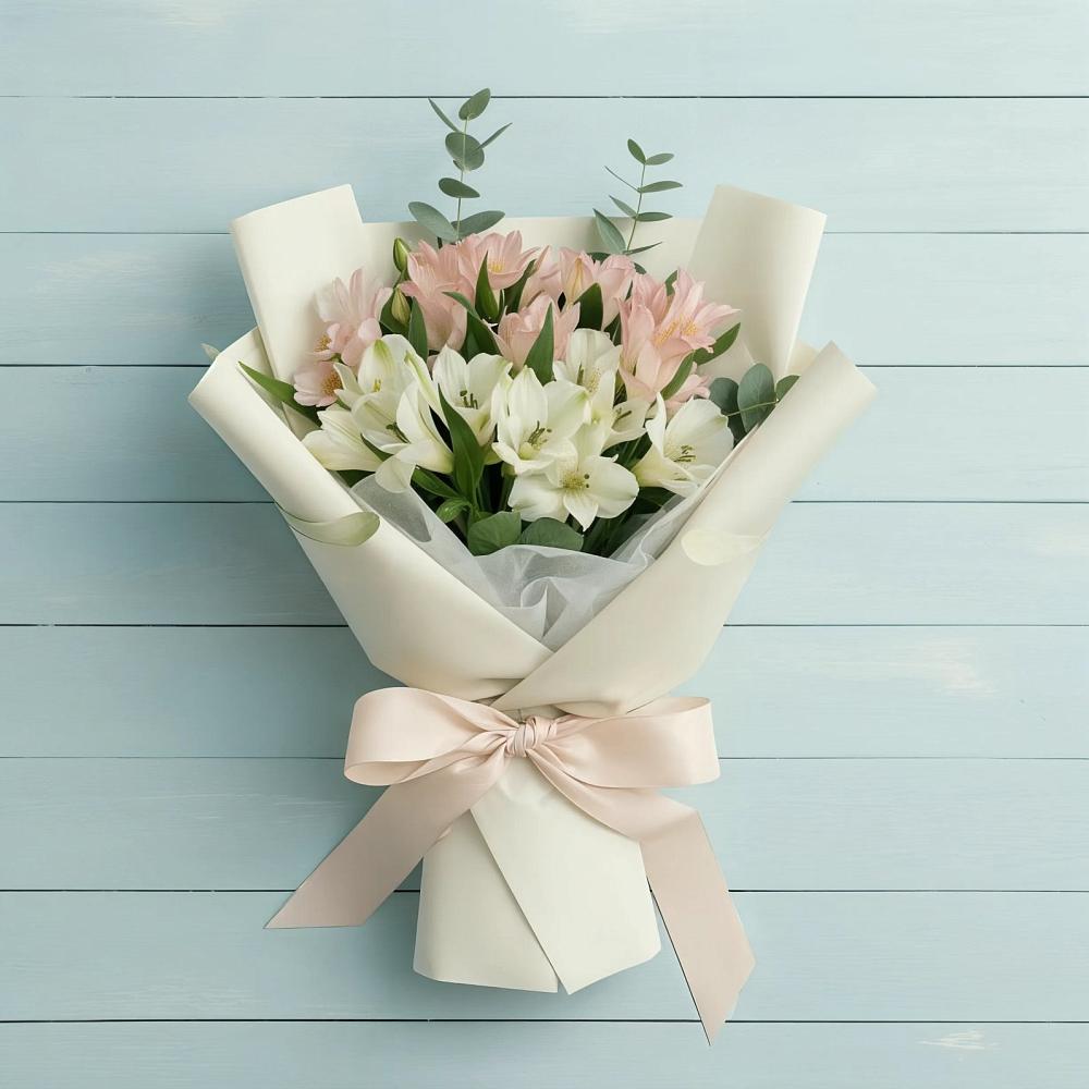 Букет цветов из: Альстромерии в Колпне