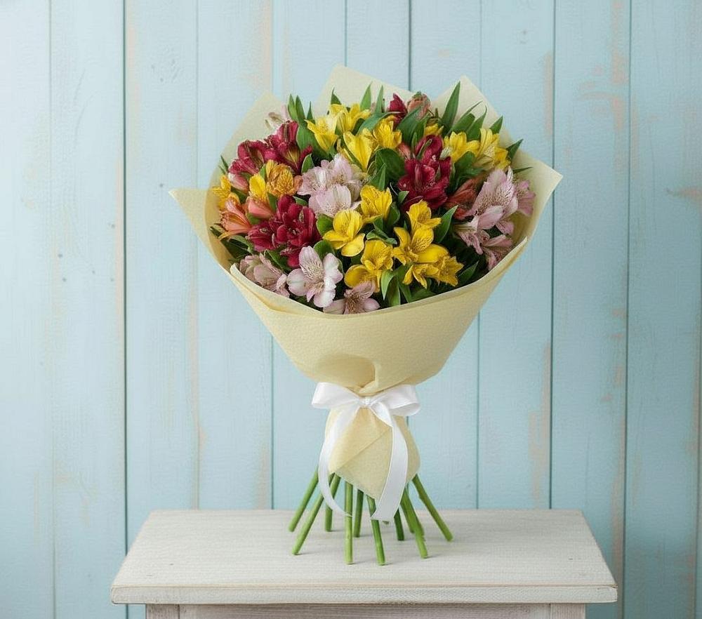 Букет цветов из: Альстромерии в Колпне