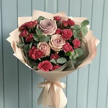 Букет цветов из:  Гвоздики и Розы #REPLACE_PRED# Колпне