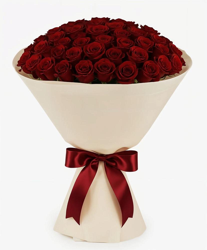 Букет 101 Бордовая роза Блэк Бакарра в Колпне