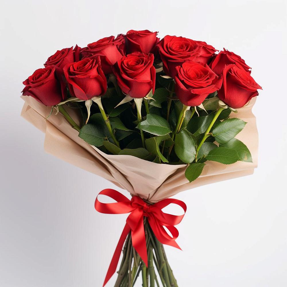 Букет 11 Красных роз Эдлесс Лав в Колпне